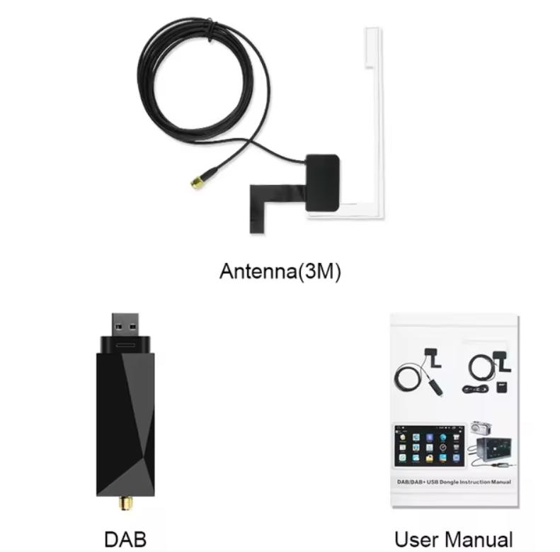 

Антенна DAB/DAB+ с USB-адаптером Универсальная для Android Автомагнитолы GPS Стереоприемник DAB DAB+ Сигнал Головное устройство Плеер
