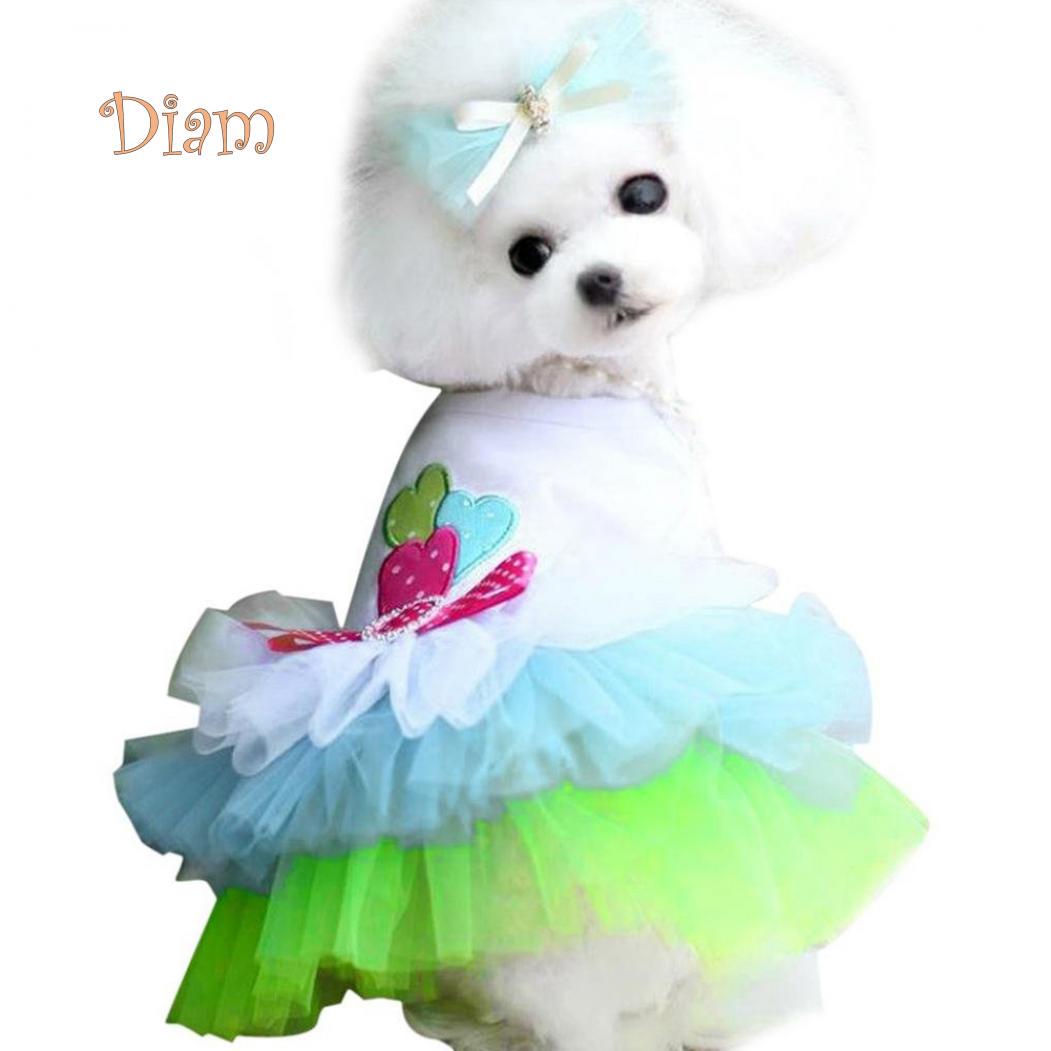 

Модное хлопковое платье с пышной юбкой из сетки для собак xs - 2xl L синий