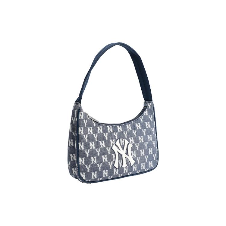 New MLB Monogram Collection Polyester Shoulder Bag, Pochette, Handbag Regular Unisex Marine Blue 32BG33111-50N