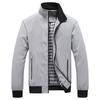 Spring Autumn Thin Casual Jacket Solid Fashion Slim Bomber Jackets Men Stand Collar Baseball Jackets Men's Coat