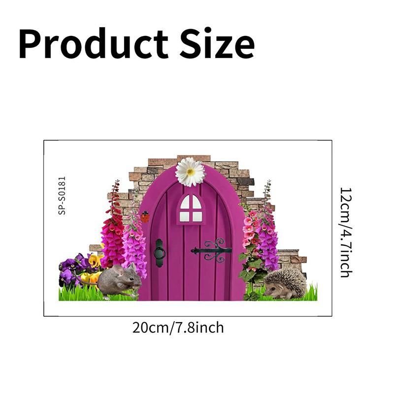 

Наклейка на стену из ПВХ, водонепроницаемая наклейка с мультяшным животным принтом для домашнего декора, креативные угловые наклейки на стену розовый