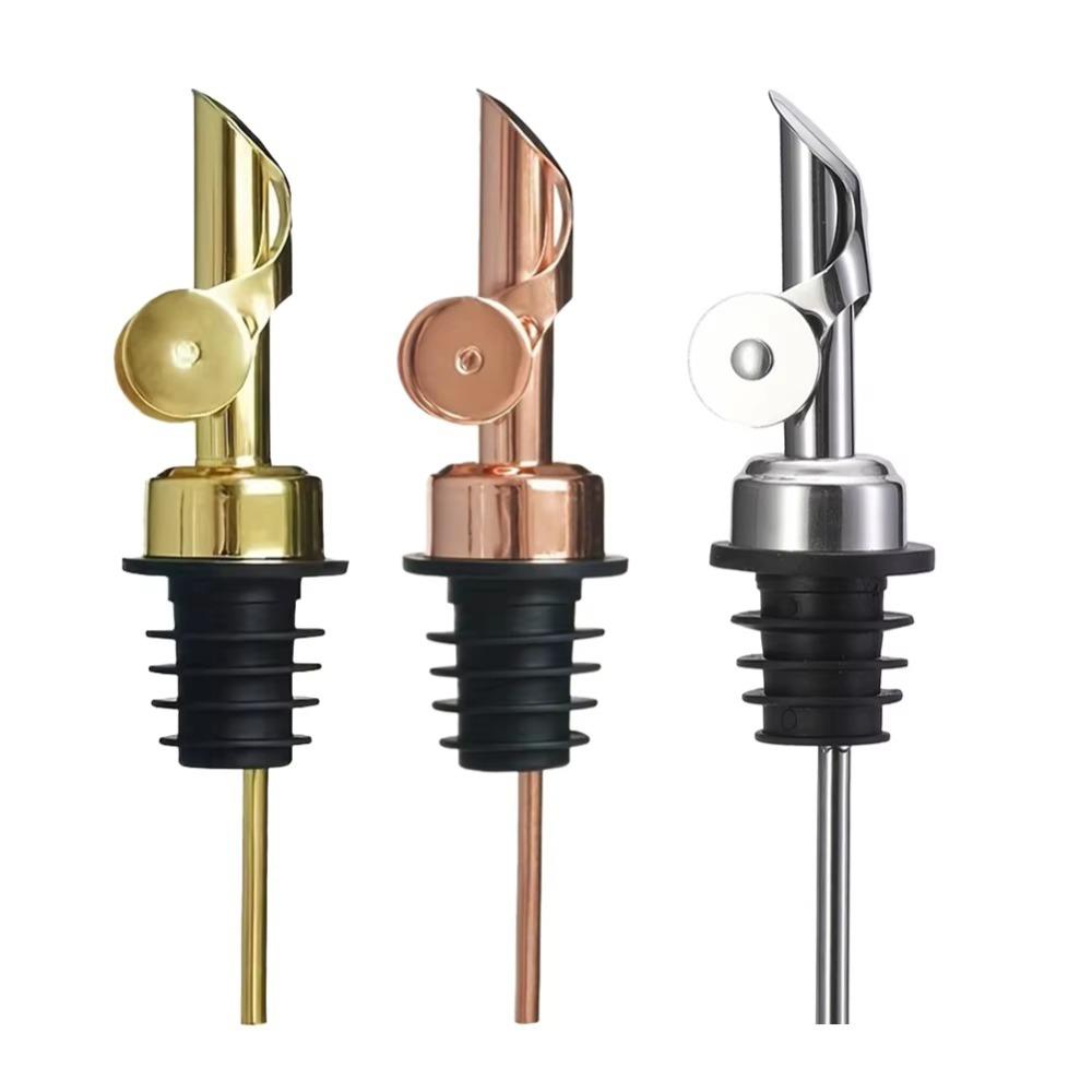 Automatic Open Cap Auto Flip Cap Oil Bottle Stopper Wine Spout  For Cocktail Olive Oil Vinegar