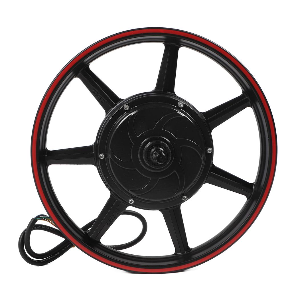 16 Inch Dual Hall Brushless Hub Motor 48v‑72V 800‑2000W DC Disc Brake Motor for Electric Motorcycle Scooter