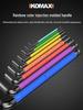 Rainbow Metric Hex Key Set - Comprehensive 6-Sided Screwdriver Tools