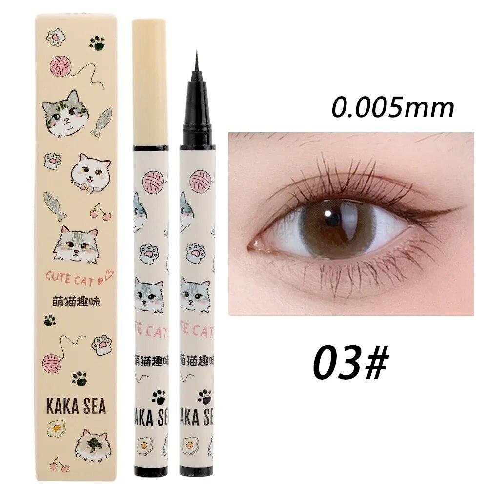 

Водостойкая гладкая жидкая подводка для глаз Ультратонкая матовая стойкая быстросохнущая подводка для глаз Карандаш для нижних ресниц Косметика для макияжа глаз