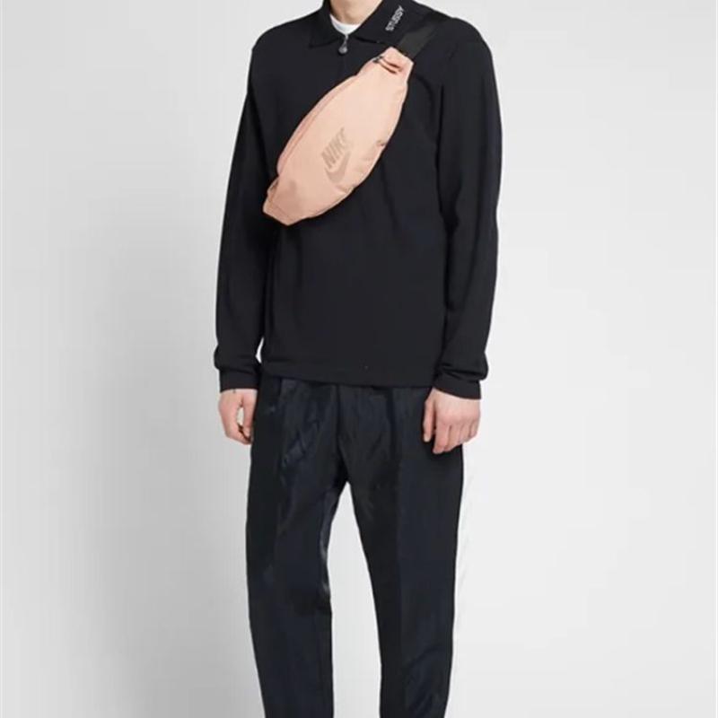 Nike Canvas Crossbody Bag Sling Bag Fanny Pack Unisex Nude Pink Casual CK0981-605