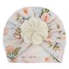 New Baby Print Hat, Baby Cute Flower Boneless Fetal Hat, Children's Knotted Indian Hat