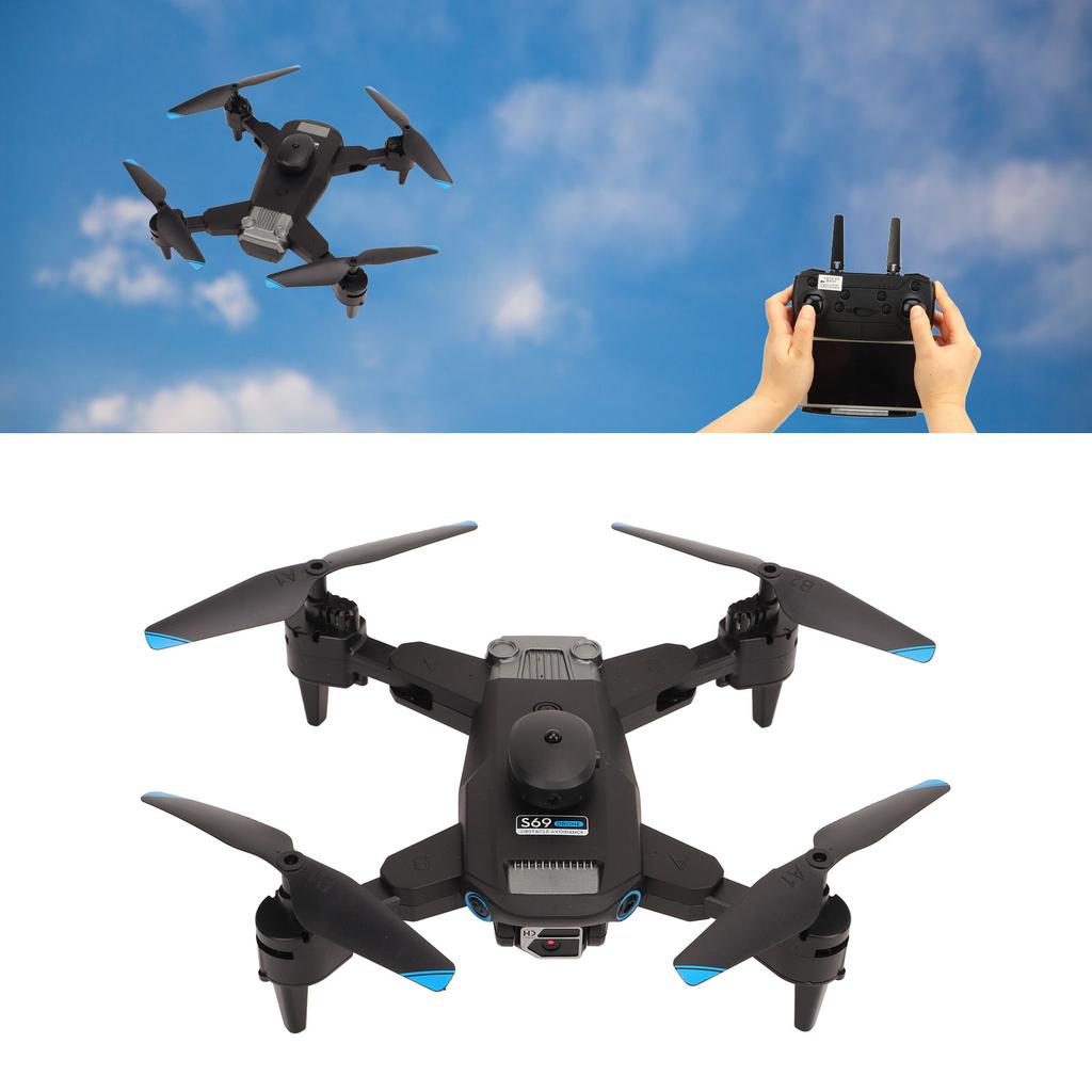 Foldable Drone with 4K HD Dual Camera Intelligent Obstacle Avoidance Gravity Induction Gesture Shooting RC Quadcopter Toy for Adults Kids Beginners