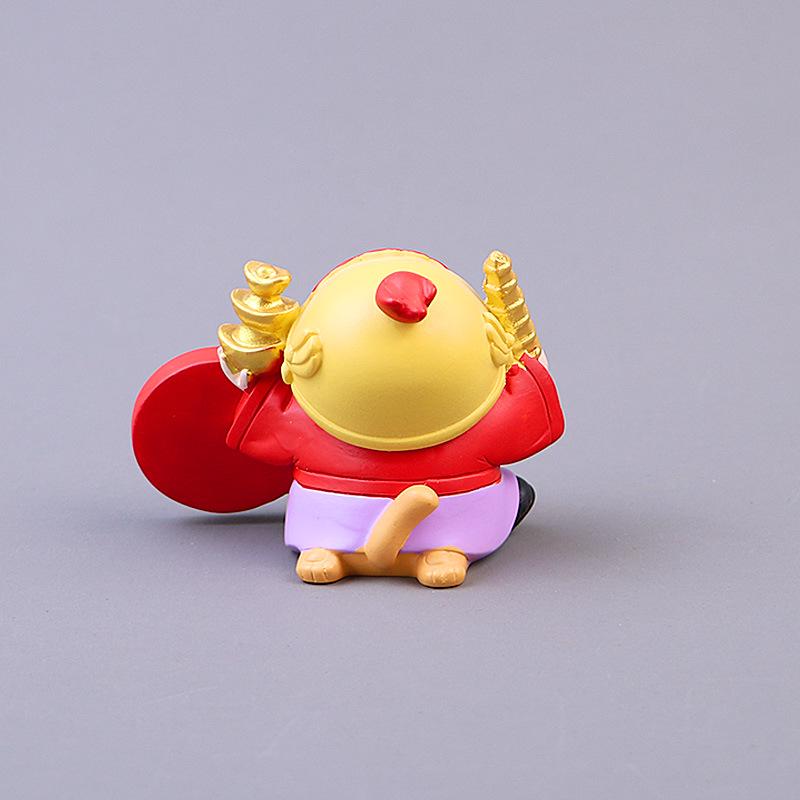 Zhong Kui Five Roads God of Wealth Ornament: Chinese Style Good Luck Gift for Home, Office, or Car Decoration.