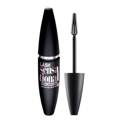 Maybelline Lash Sensational Full & Rich Mascara 01 Black, Washes Off with Warm Water, Adds Volume