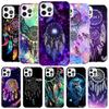 Retro Feather Dreamcatcher Cover Phone Case For iPhone 16 17 Air 15 14 Pro Max 16E Phone Case 13 Mini 12 11 7 SE 8 Print Pattern