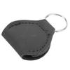 Stylish Guitar Picks Holder Soft PU Leather Plectrum Storage Case Keyring Guitar Accessory