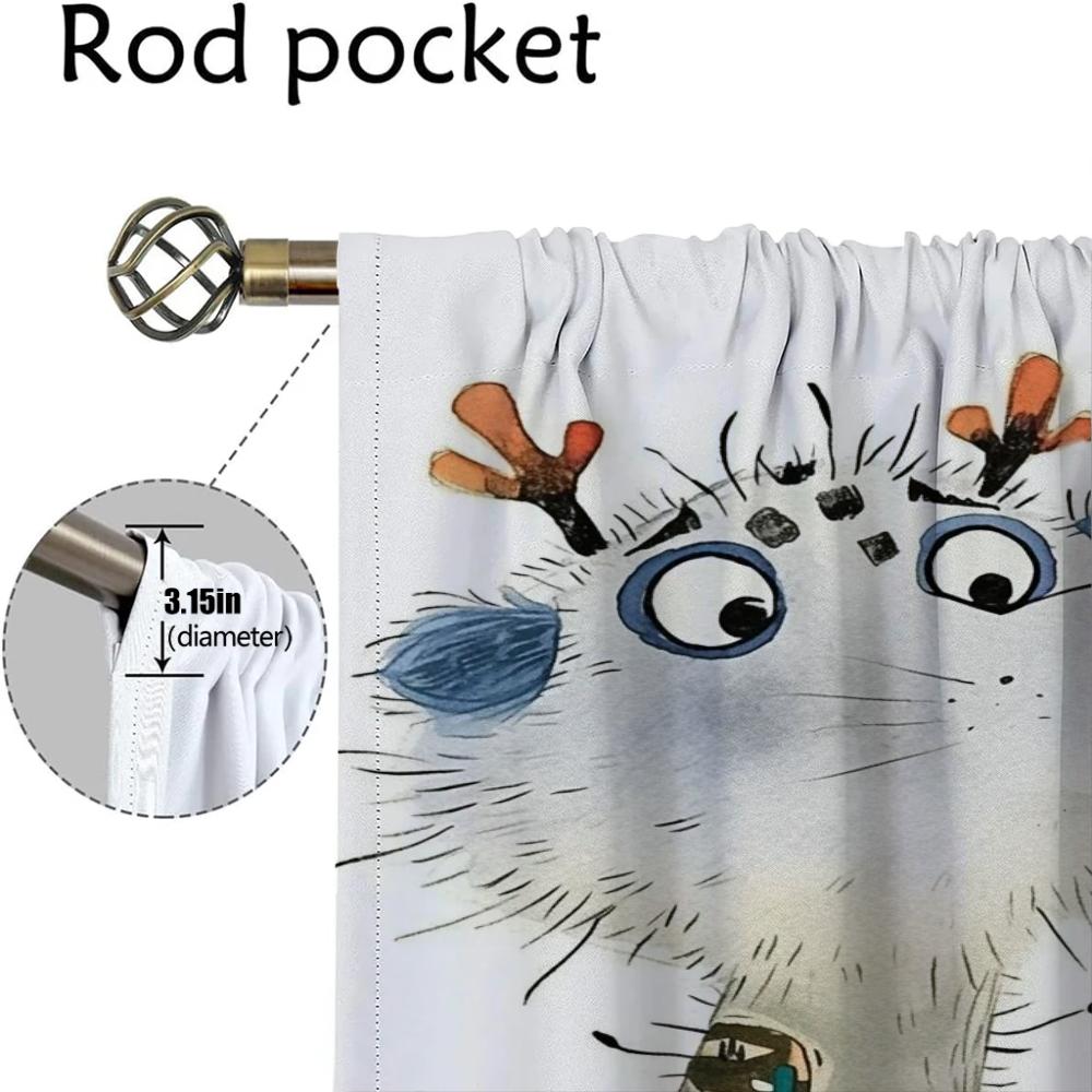 Magische Magische Trennwand Moskitonetze für Kamera Halloween Dekoration Elegante Raumvorhänge 2 Stück Tüll für Schlafzimmer