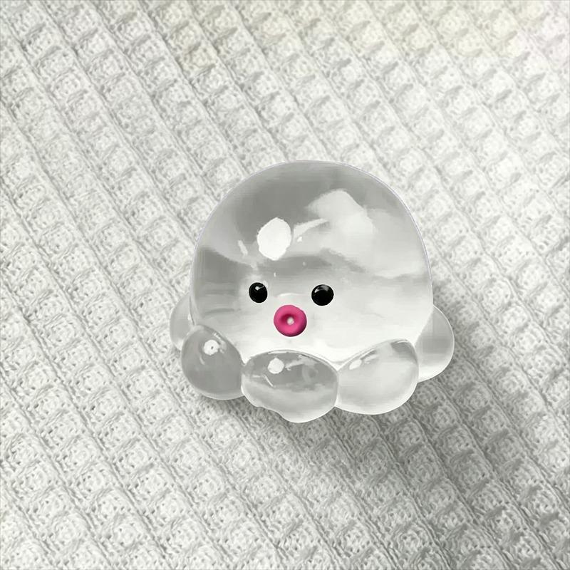 Taba Squishy Quallen Oktopus Spielzeug - Transparent Niedlich Sensorisches Fidget für Schreibtisch Fokus