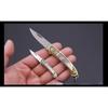 High Quality Sharp Brass Handmade Shell Exquisite Portable Express Unpacking Folding Knife Fruit Keychain Mini Knife
