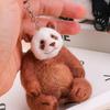 Little Panda Needle Wool Felting Tool with Needle Instruction Wool Roving Wood Handle and Finger Cots for Beginner