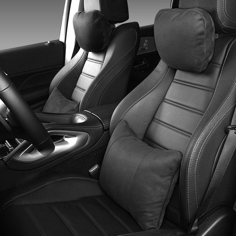 Custom Fit Car Headrest Neck Pillows For Mercedes-Benz S Class Soft  Adjustable Waist Support Seat Cushion  Automotive Parts