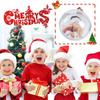 DIY Transparent Photo Frame Pendant Snowman Five-star Ball Xmas Tree Hanging Ornaments Festival Decorations Suprised Kids Gifts