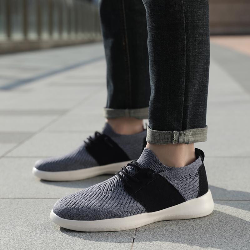 

Модные женские кроссовки Мужская обувь на плоской подошве Повседневная нескользящая мужская обувь Уличная мягкая удобная домашняя обувь Удобные слипоны Мужская обувь 35 серый