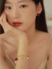 Niche Mori-Style Floral Strawberry Pearl Bee Metal Bracelet