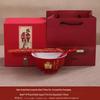 High-Temperature Underglaze Porcelain Longevity Bowl with Chopsticks and Spoon - Ideal Gift for 80th Birthday