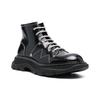 Alexander McQueen Tread Lace up Boots 'Black White' Women's 718366WIC6D1081