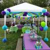 Blue Green and Purple Pennant Banner Flags,36pcs Double Sided Triangle Garland Flag for Baby Shower Birthdays Graduation Party Decorations