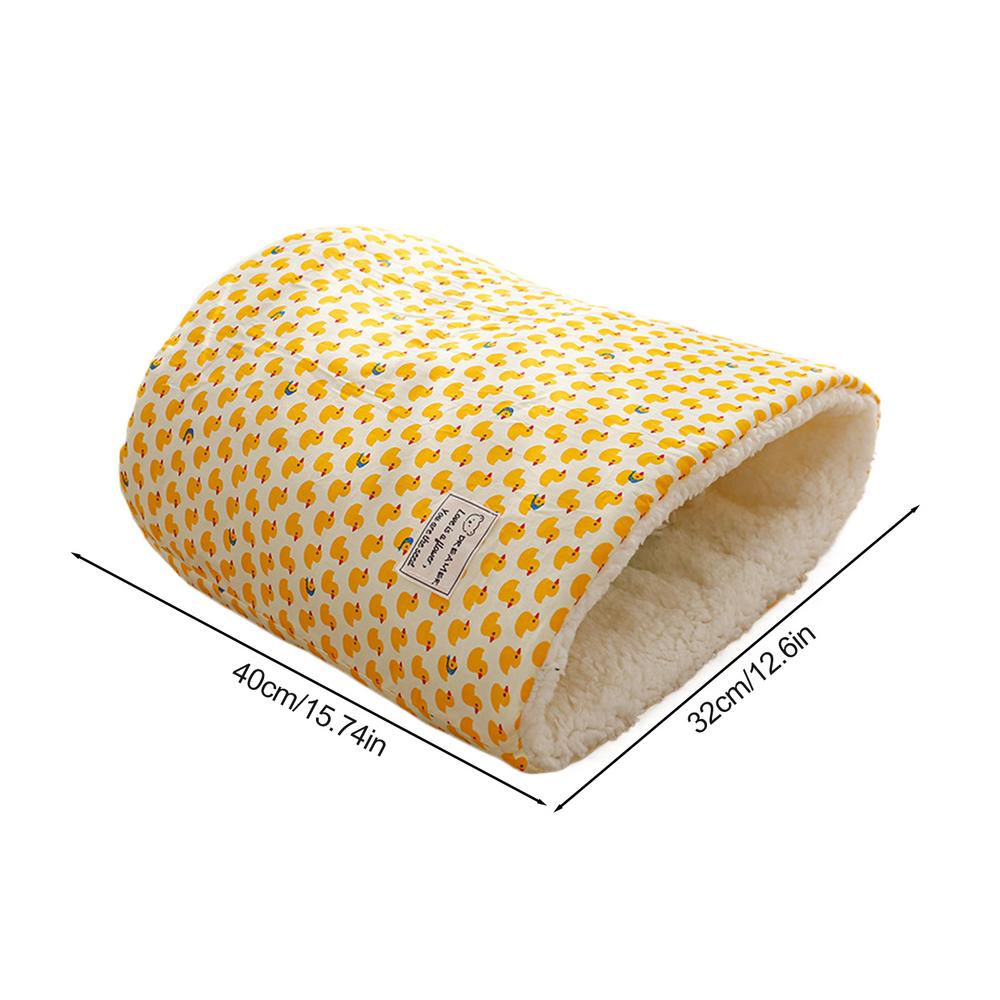 Soft Cat Cave Bed Winter Thickened And Warm Cat Nest Soft Pet Sack For Outdoor Kitten Round Bucket Shape Deep Sleep Pet Cave