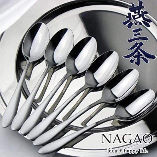 Nagao Tsubame Sanjo Dinner Spoon 5 pieces + 1 piece 18cm 18-0 Stainless Steel Made Japan