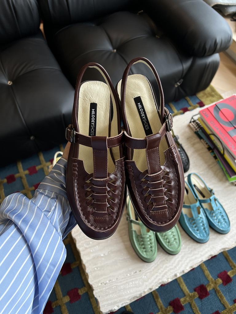 Vintage Elegant Women Shoe 2024 Summer New Woven Temperament Sandals Women Roman Single Shoe Fisherman Shoe