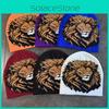 Knit Trendy Cap Warmth Beanie Hat With Lion Character Print For Use Daily