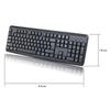 Full Size 104Key Ergonomic Keyboard USB Compatible For Comfortable Typing Experience Durability Build Keyboards