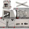 Aeike Titanium Wood Stove, Outdoor Camping, BBQ Stove, Bonfire Stand, Folding Wood Stove (Includes Storage Bag)