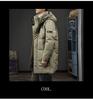 Men's 2025 Winter Hooded Down Jacket, 90% Duck Down, Mid-length, Warm H-Shaped Trendy Coat