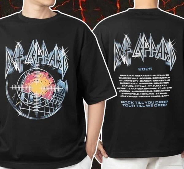 Def Leppard Pyromania Summer Tour 2025 Logo And Pyromania Style Shirt Unisex T-Shirt XXXXL