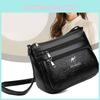Trendy Pu Small Square Bag For Middle-aged Women Stylish Shoulder Crossbody Bag