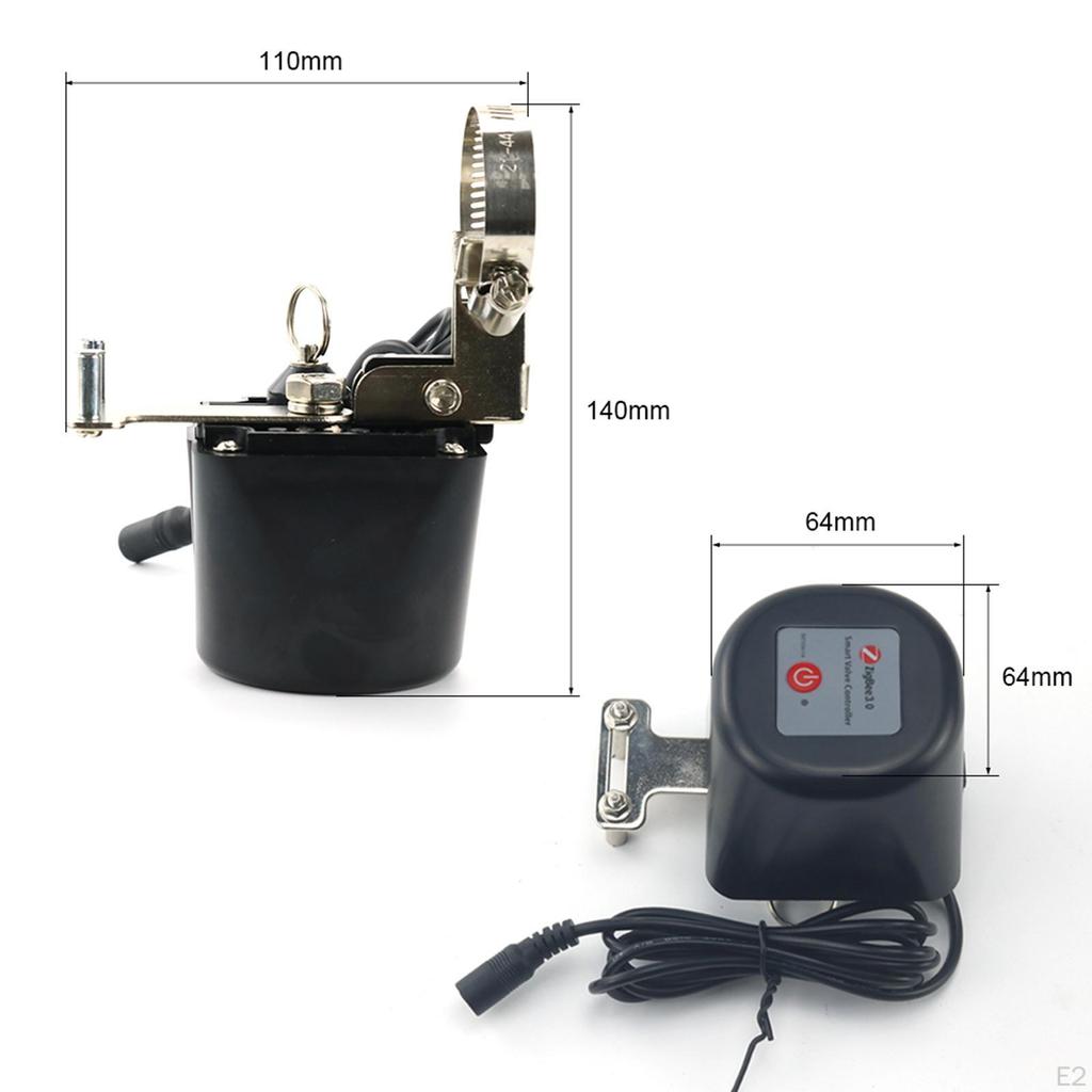 Smart Water Gas Valve Phone Remote Control On Off Timing Function Controller Black