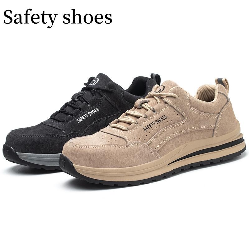 Fashion labor insurance shoes men's anti-impact and anti-puncture shoes lightweight and breathable safety shoes
