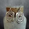 Exaggerated Alloy Geometric Earrings Vortex Drop Earrings Dangle Earrings Women