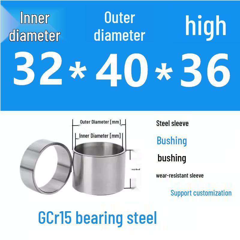 Steel Shaft Sleeve: Inner Diameter 30, Outer Spacer 48/50, Wear-Resistant for Removal and Guide Applications (Inner 35/37/38).