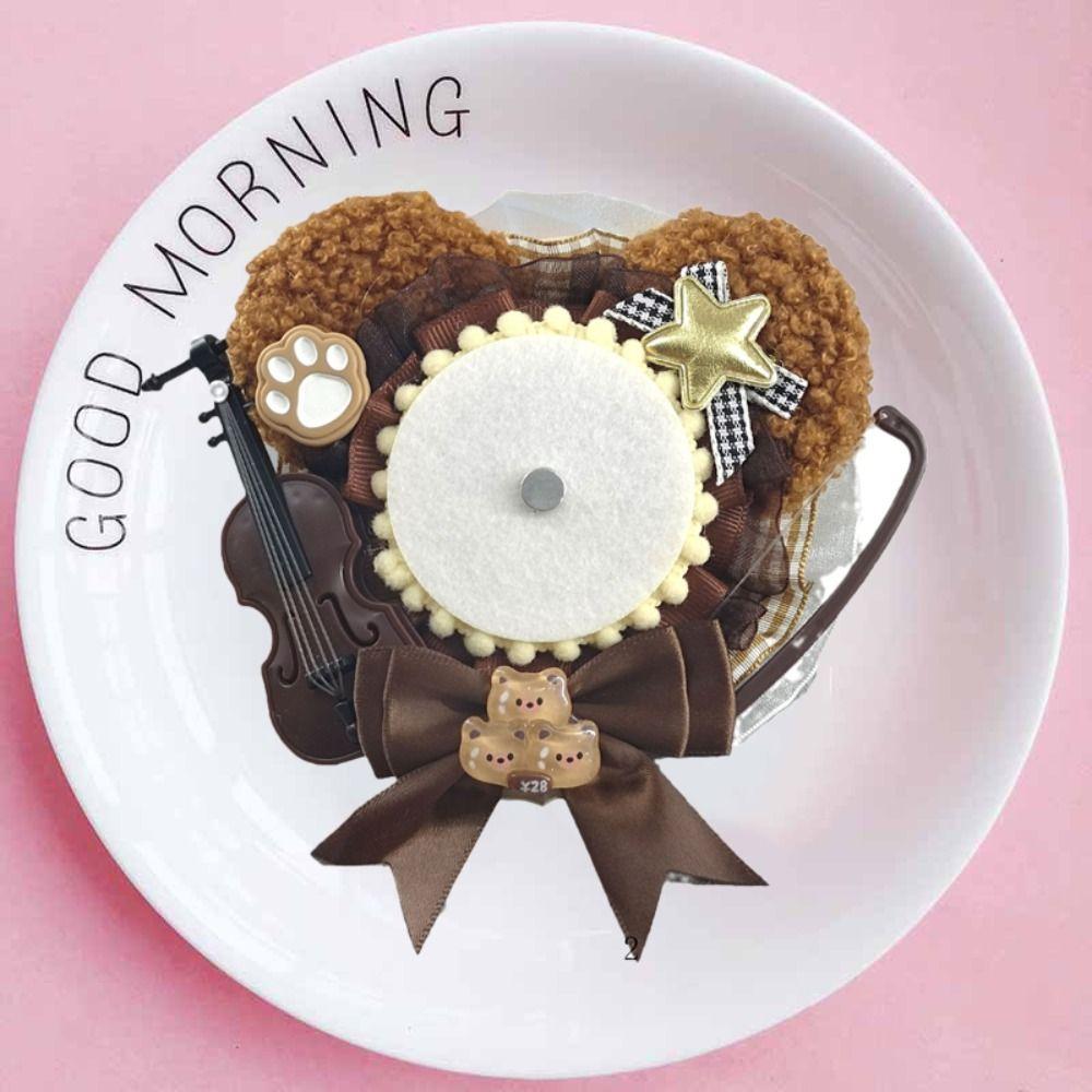 Crafts Cute Badge Holder Bow Decoration Badge Decoration Tray  Badge Organizer