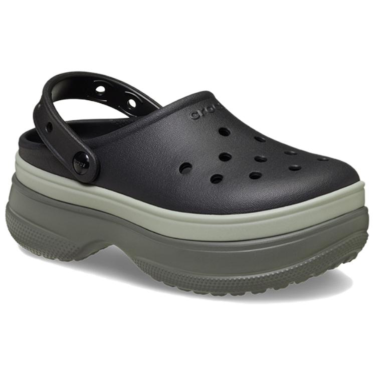 Crocs Fashion Comfortable and Fashionable Hole Shoes Unisex Black