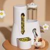 2In1 Hamster Futterspender und Tränke Große Kapazität Auslaufsicher Automatischer Futterspender Futter-Wasserspender Auslaufsichere Futterzubehör