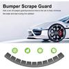 Front Bumper Scrape Guard 8 Pack Car Universal Black Bumper Lips Scrape Guard Car Under Bumper Or Anti-Scratch DIY Protector For Lowered Cars, Sport