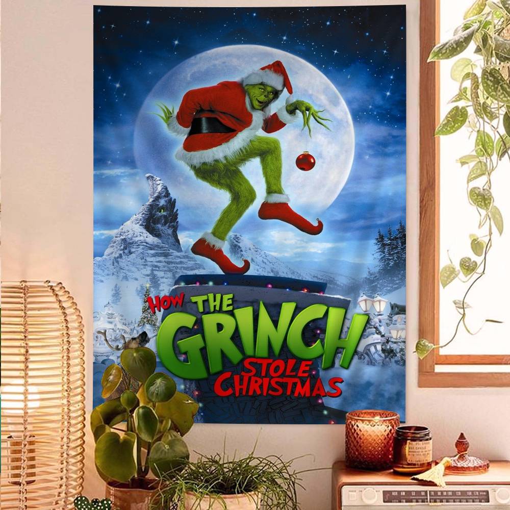Film The G-Grinch C-Christmas Diy Wall Tapestry For Living Room Home Dorm Decor Wall Art Decor