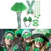 StPatrick Day Accessories Set Bowknot Headband Tutu Skirt Festive Party Supply