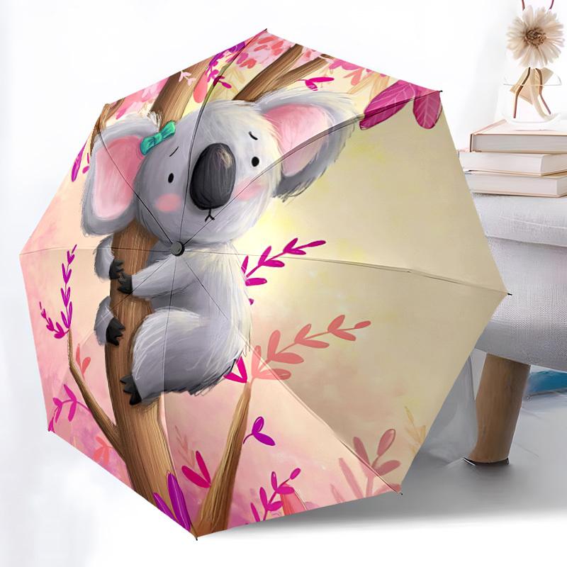 

1pc Koala Tree Branch Automatic Open/Close Umbrella - Compact Travel Umbrella, Gift for Birthdayyy251208173