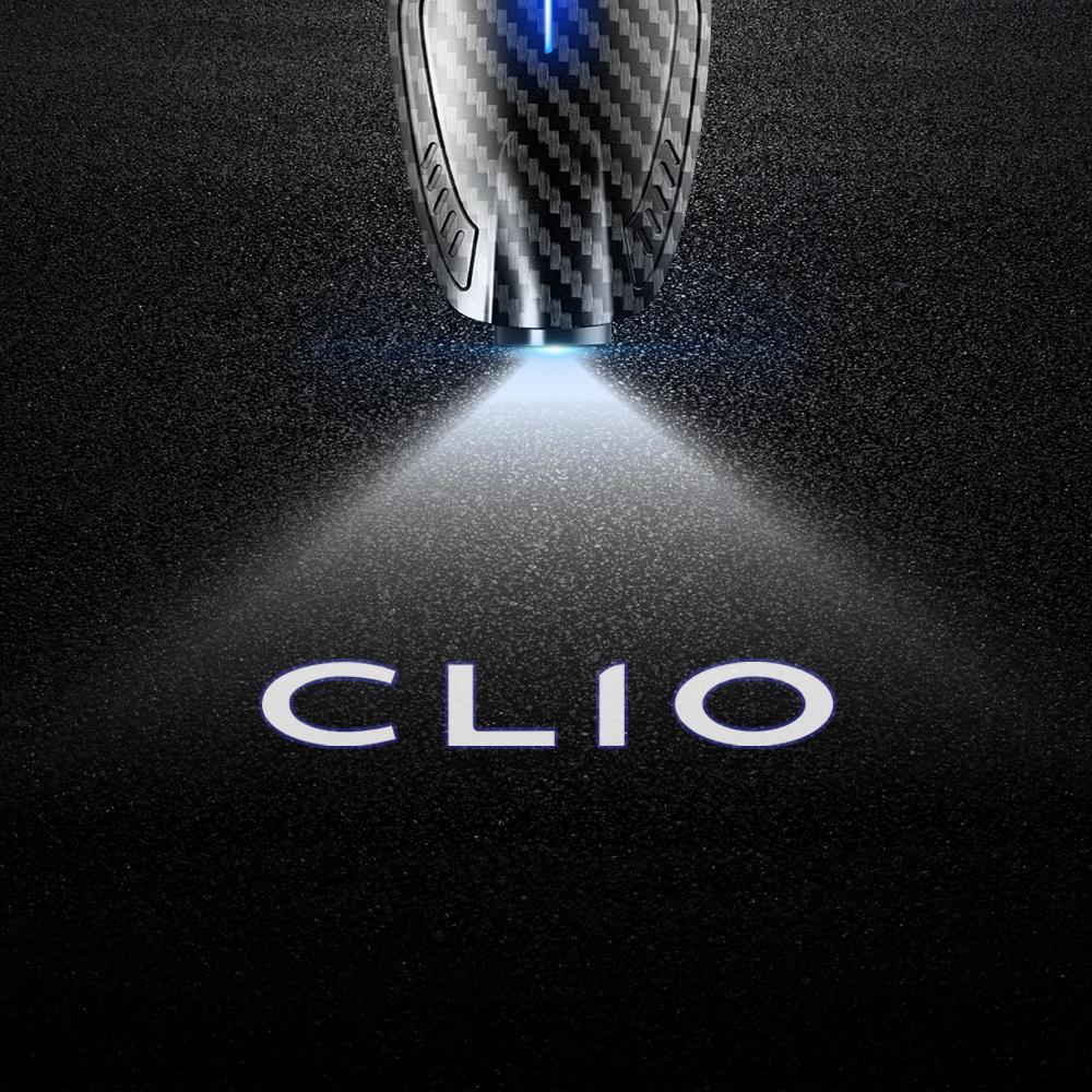 

2pcs USB Rechargeable INITIALE Paris Clio A Logo Car Door HD LED Lamps Projector Courtesy Welcome Lights 2PCS