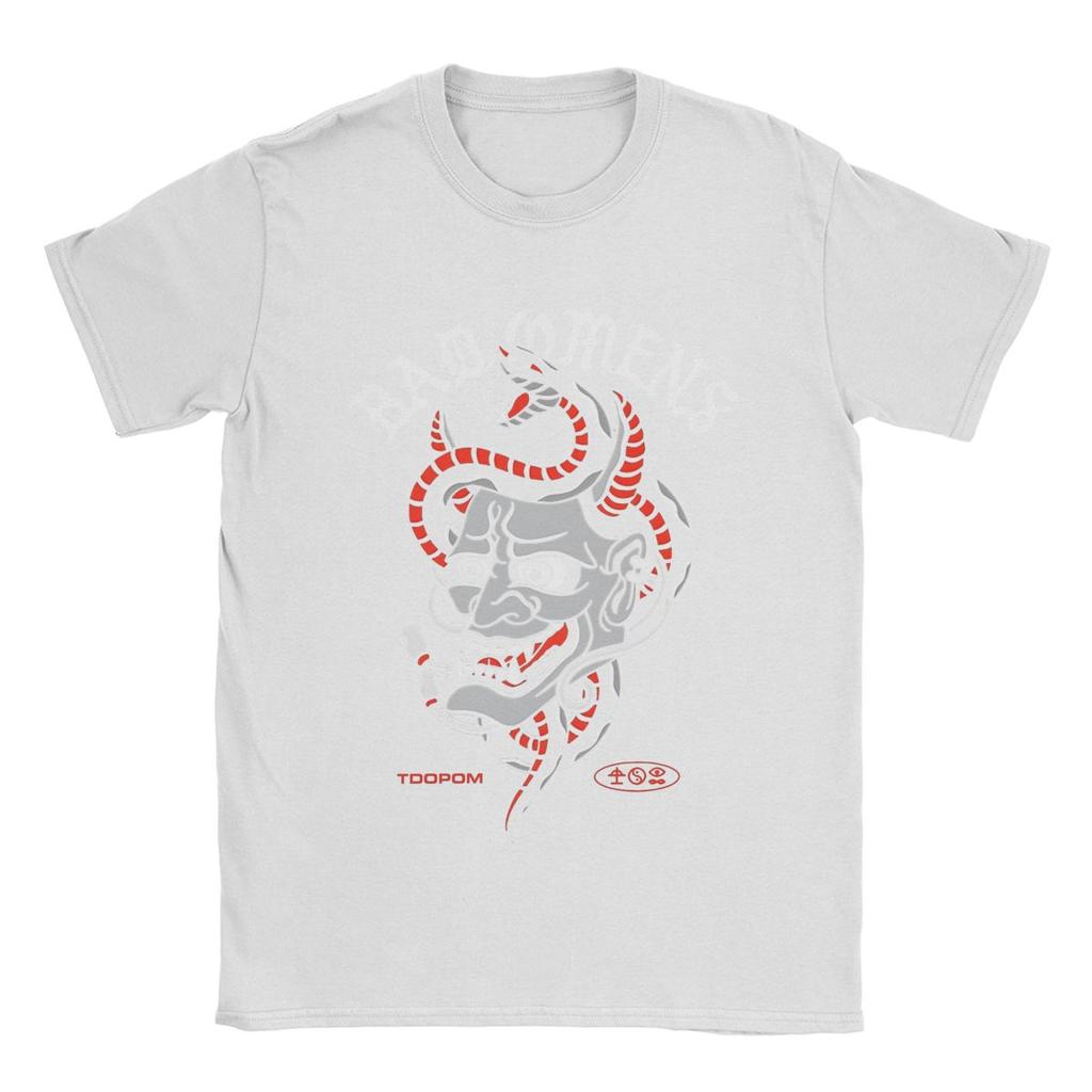 Herren T-Shirts Hannya Böse Vorzeichen Neuheit 100% Baumwoll-Tees Kurzarm T-Shirt Rundhals Tops Geburtstagsgeschenk