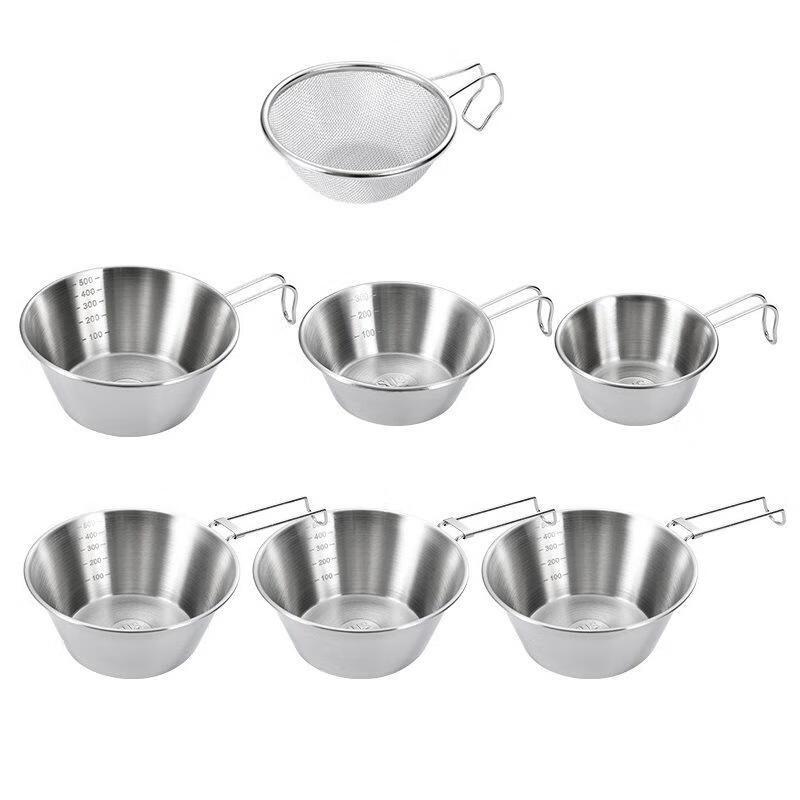 Outdoor Stainless Steel Folding Bowl Set